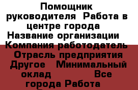 Помощник руководителя. Работа в центре города › Название организации ­ Компания-работодатель › Отрасль предприятия ­ Другое › Минимальный оклад ­ 35 000 - Все города Работа » Вакансии   . Башкортостан респ.,Баймакский р-н